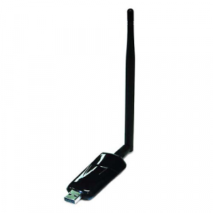 Wi-Fi USB-адаптер для подключения ноутбука или компьютера к беспроводным сетям в диапазоне 2.4 ГГц со скоростью 150 Мбит/с по стандартам 802.11 b/g/n на чипсете Ralink RT3070L