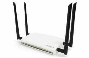 Высокоскоростной двухдиапазонный Wi-Fi роутер для дома и офиса с 4-мя гигабитными LAN-портами и двумя USB-выходами.