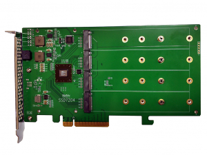 – 4x dedicated M.2 Ports to PCIe 3.0 x8 NVMe RAID Controller